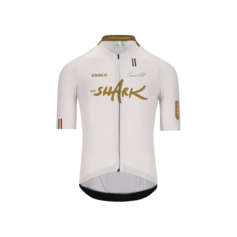 Q36.5 Jersey Shortsleeve Gregarius Clima Nibali Olympic White