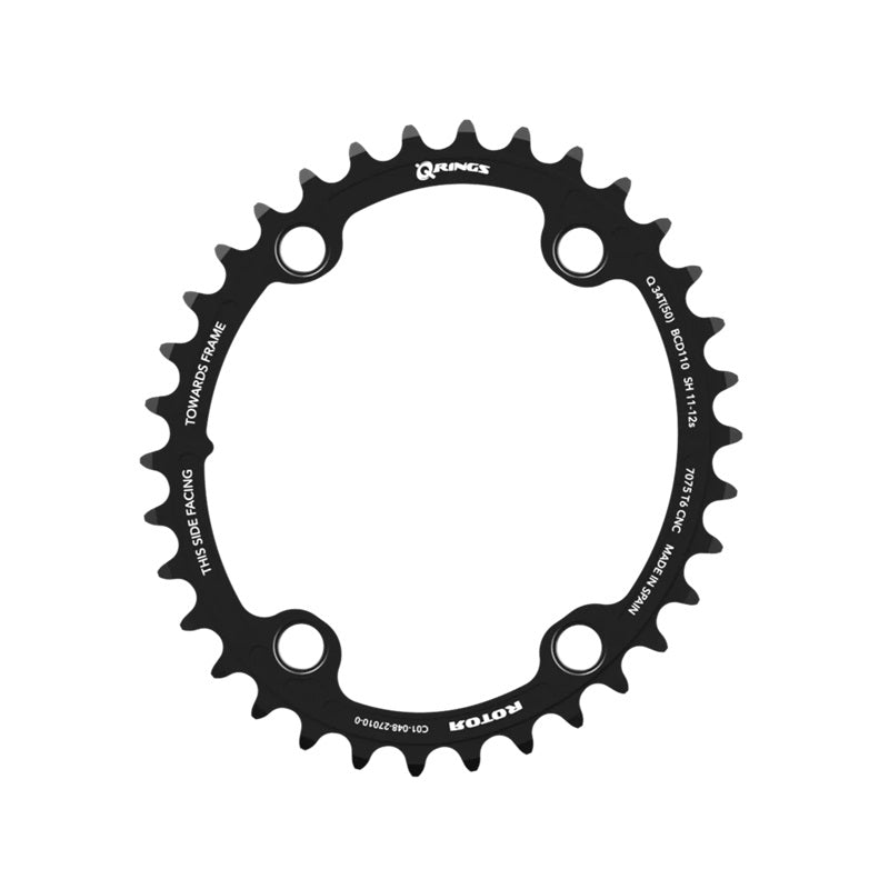 Rotor Oval Q-Ring BCD110x4 Inner Black