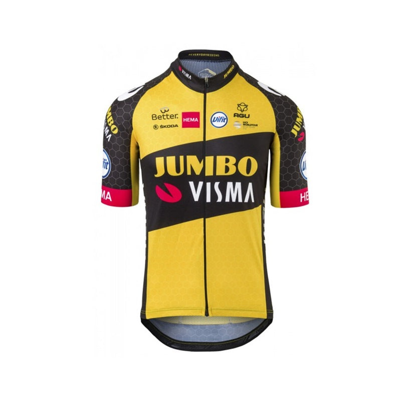 AGU Jumbo-Visma Replica 2021 Short Sleeve Jersey Size L