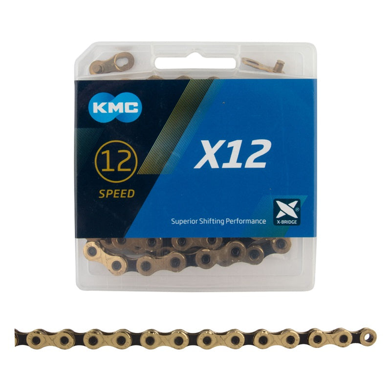 KMC X12 - 12-Speed Gold/Jet Black Chain