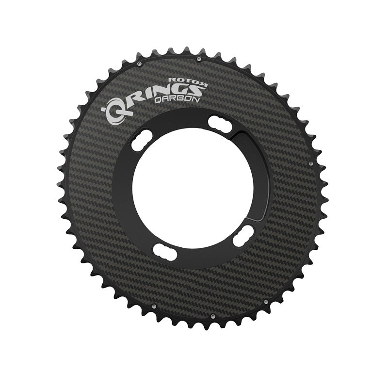 Rotor Qarbon Oval Q-Ring BCD110x4 Outer Carbon Chainring for Shimano